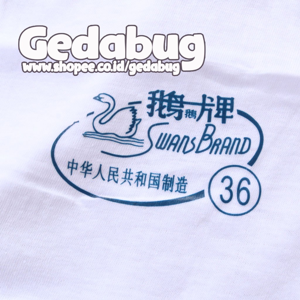 Oblong pria Swan Band | Kaos daleman pria dewasa Polos | Gedabug