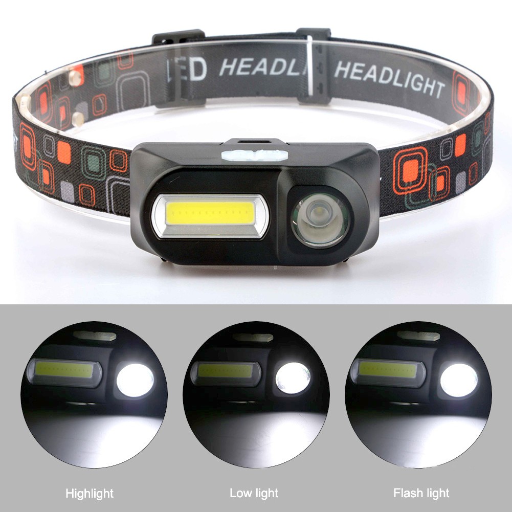 Lampu Senter Kepala Led Usb Rechargeable Untuk Outdoor / Camping