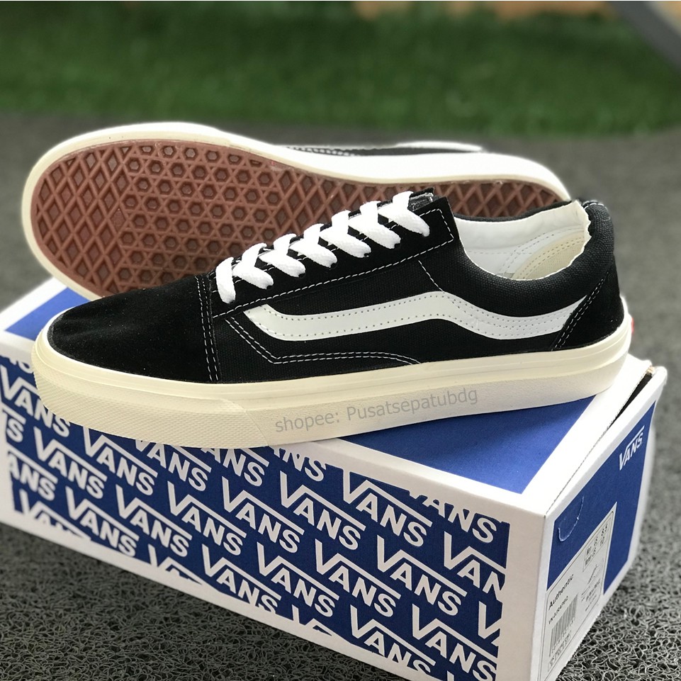 VANS OLDKSOOL OG BLACK WHITE BOX BIRU