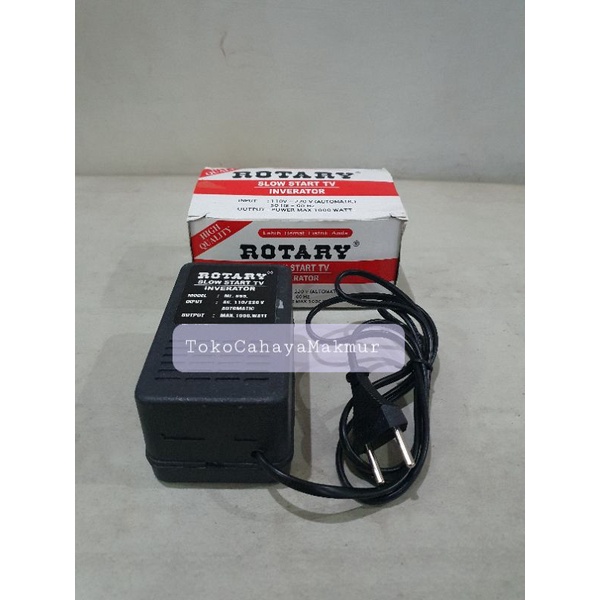 Timer Switch/Slow Start TV Inverator Rotary 1000w Pelindung Televisi