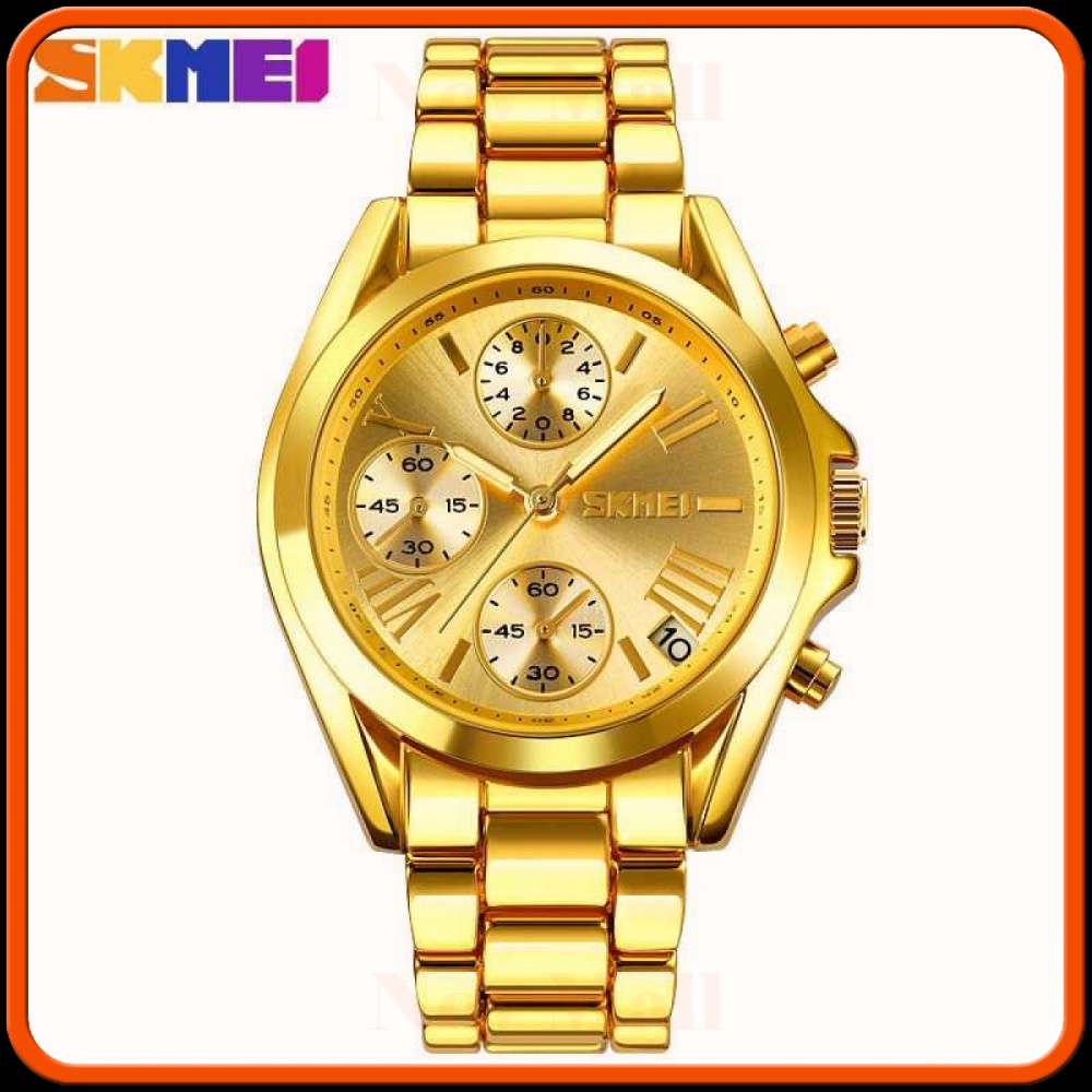 SKMEI Jam Tangan Analog Wanita Strap Stainless Steel - 1897