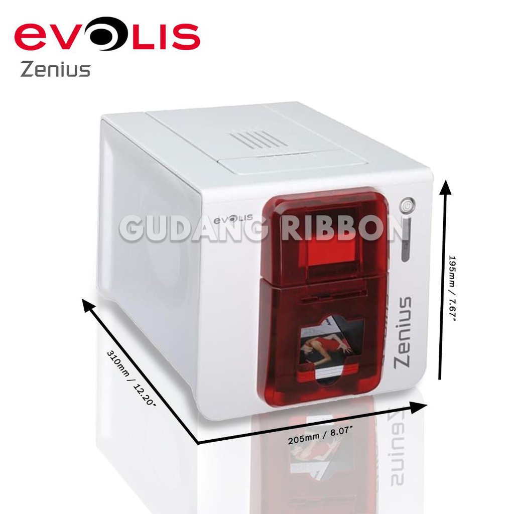 

ID CARD PRINTER EVOLIS ZENIUS CLASSIC RED | CETAK KARTU ID SINGLE SIDE