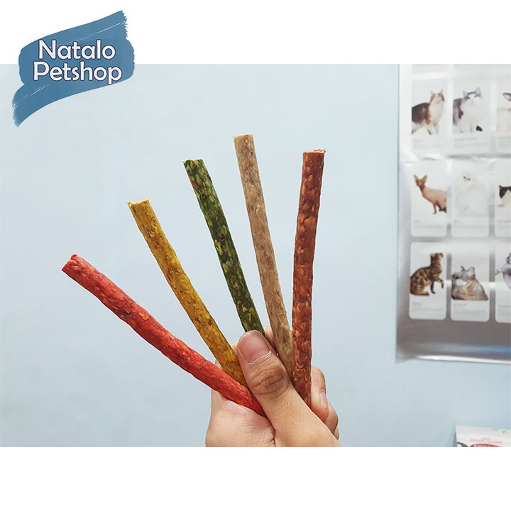 Snack Stick Tulang Anjing Mix Random Color Rasa Susu + Kulit / Aman