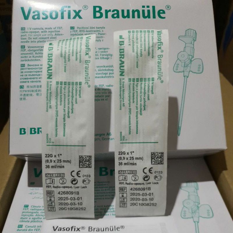 Vasofix 22 G BBraun / Vasofix B Braun 22G / IV Canula