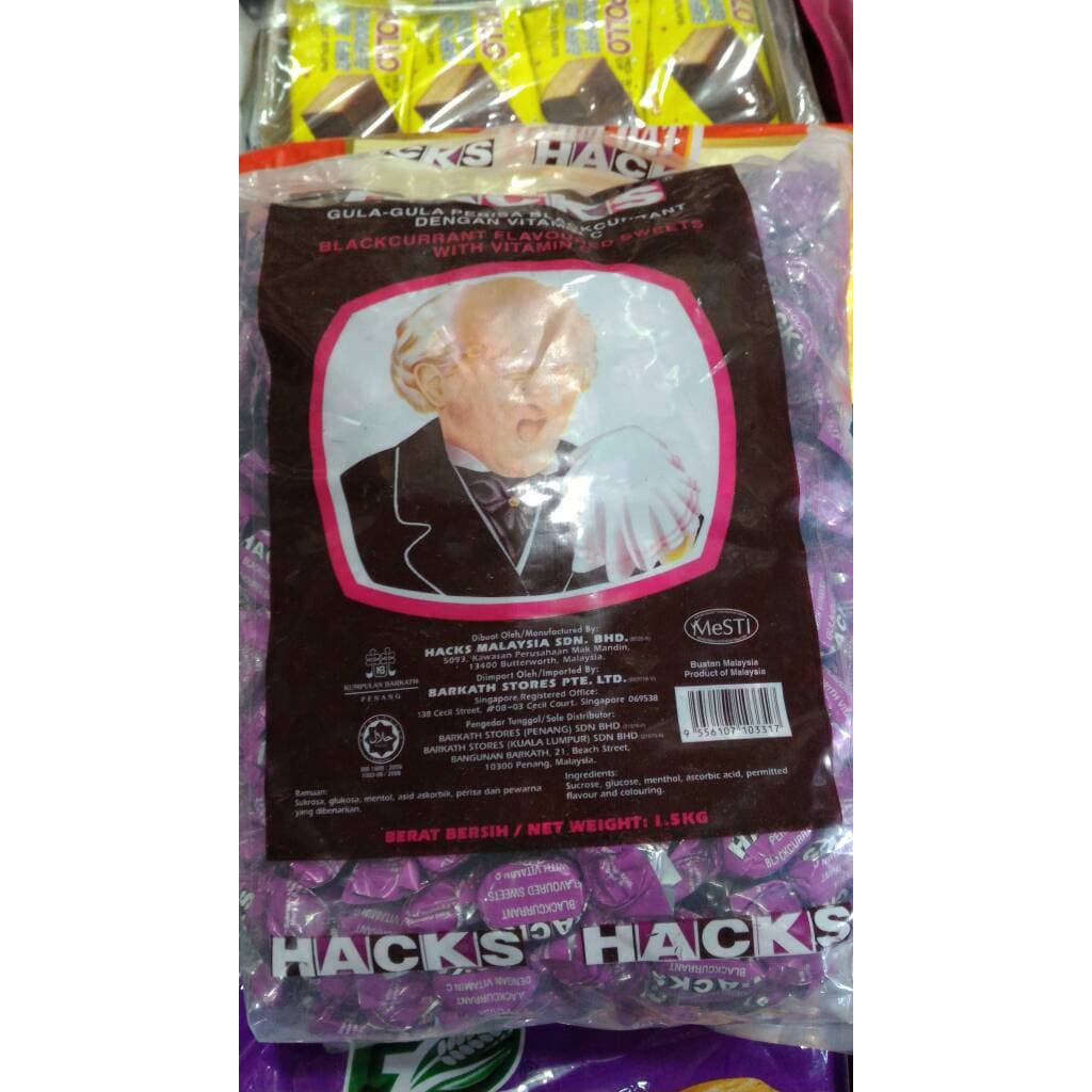 

Permen Hacks Blackcurrant dengan Vitamin C 1.5kg HHR238