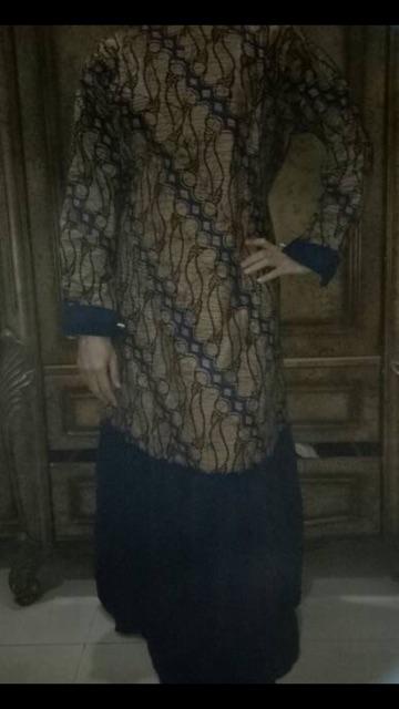 (busui & Ori) Gamis Batik Rempel Couple Manggar,sekar,kubis,daun,