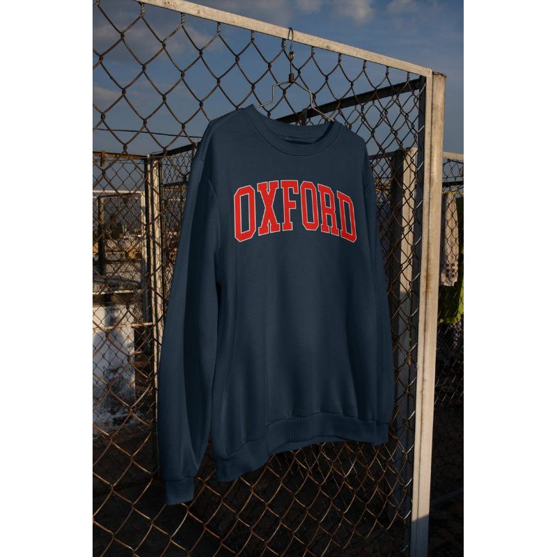 (S - 6XL) OXFORD England Sweatshirt Unisex BIGSIZE OVERSIZE Crewneck Sweater OXFORD University Jumbo Unisex S M L XL 2XL 3XL 4XL 5XL XXXXXL