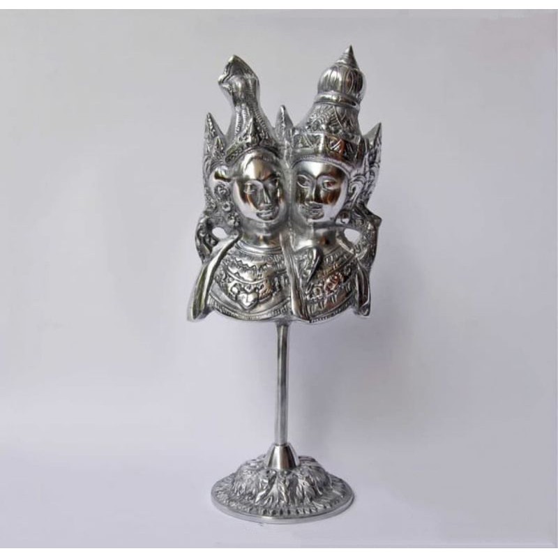 PAJANGAN BERDIRI TOPENG RAMA SHINTA - TOPENG BALI SILVER