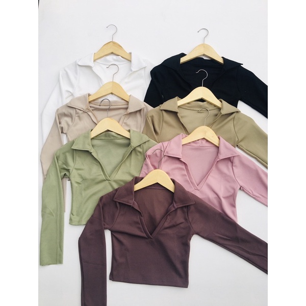 Crop Top Kerah Anastasia