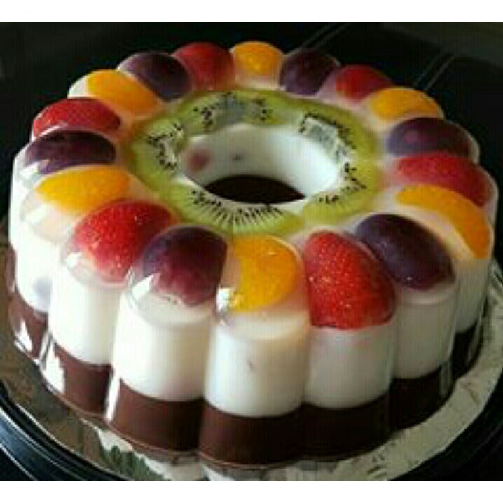 

PUDING BUAH CREAM COKLAT 25CM