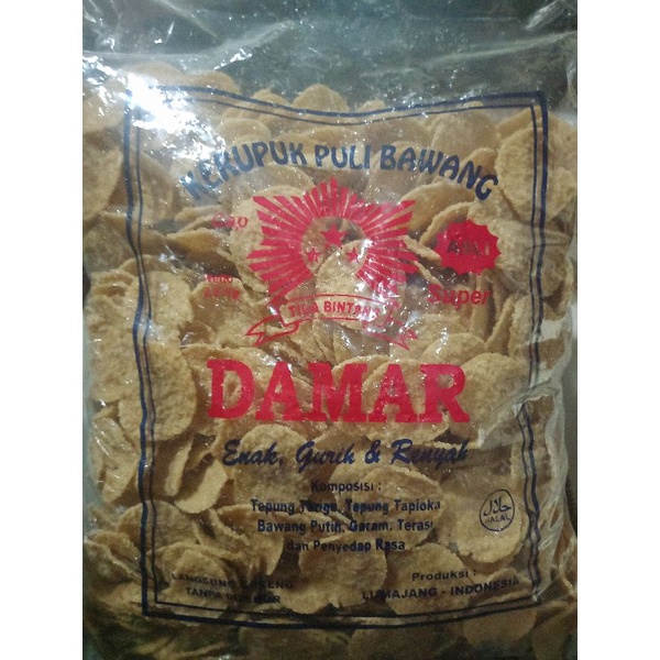 

Kerupuk/Krupuk Puli Bawang Asli Lumajang Kemasan 500 Gram