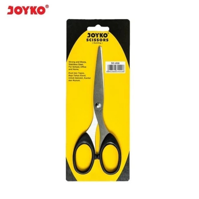 

Gunting Stainless Sedang Joyko SC 838 murah asli kuat tajam anti karat
