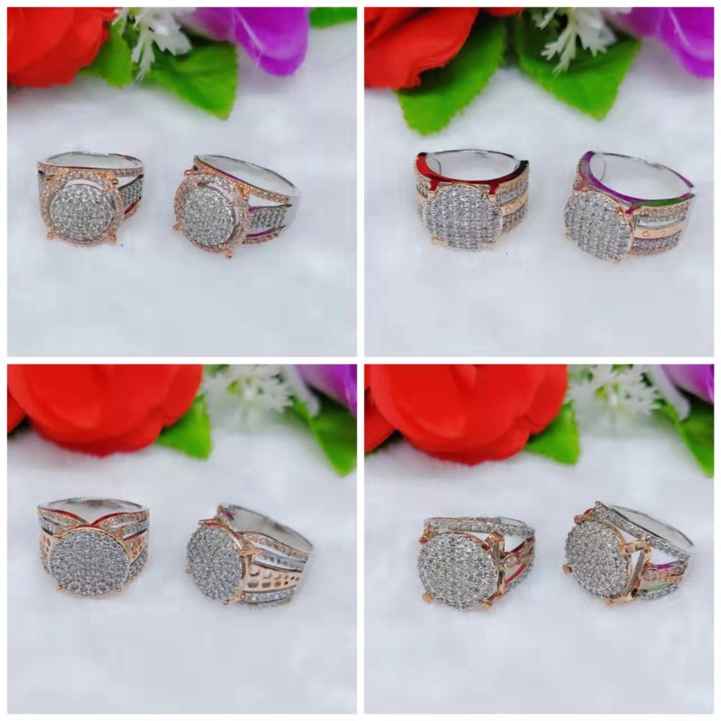 Cincin Kombinasi Permata Lapis Emas Perhiasan Xuping B48-51