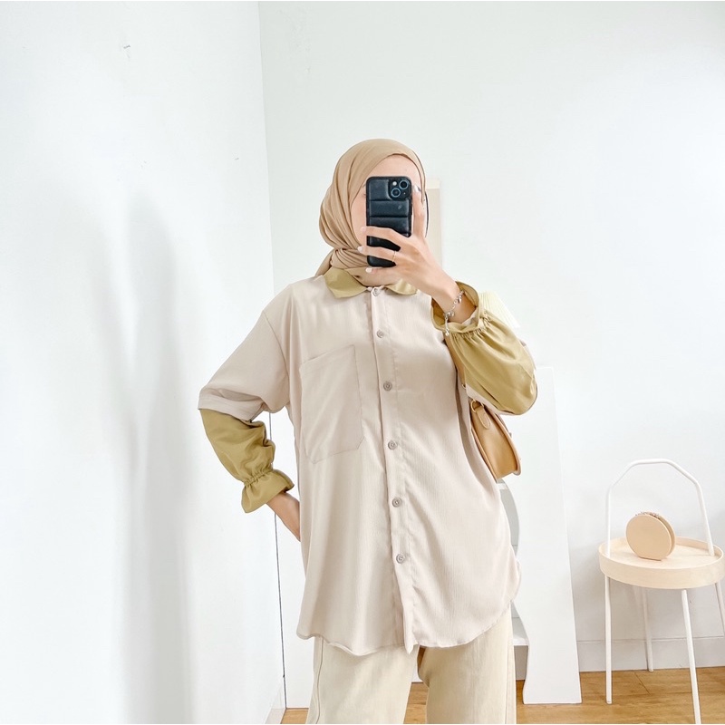 NADLYN SHIRT BY BOONAA | BLOUSE WANITA | KEMEJA WANITA | ATASAN PEREMPUAN | KOREAN BLOUSE PEREMPUAN