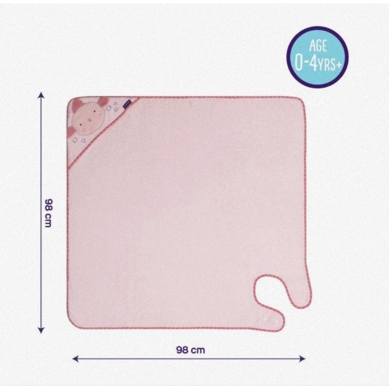 Clevamama Bamboo Apron Towel - Handuk Mandi Bayi