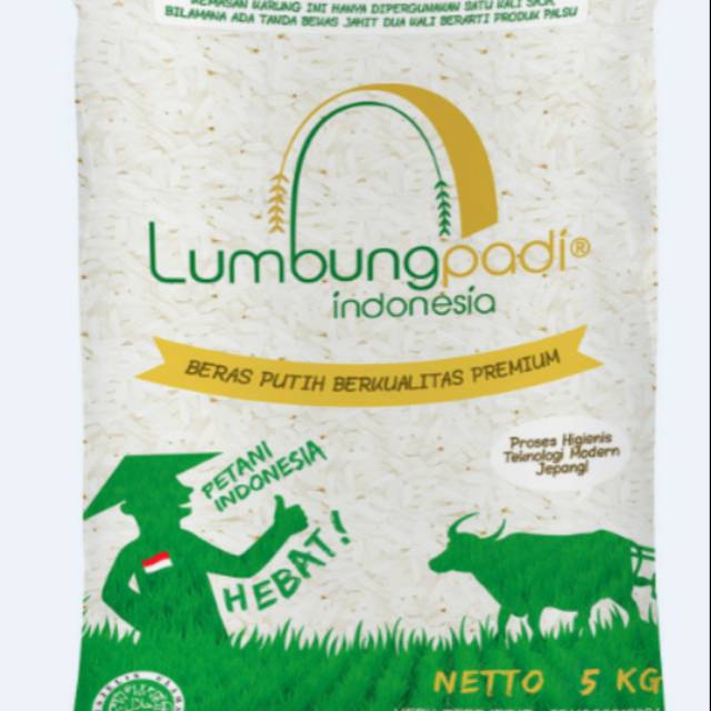 

Beras lumbung padi original 5 Kg