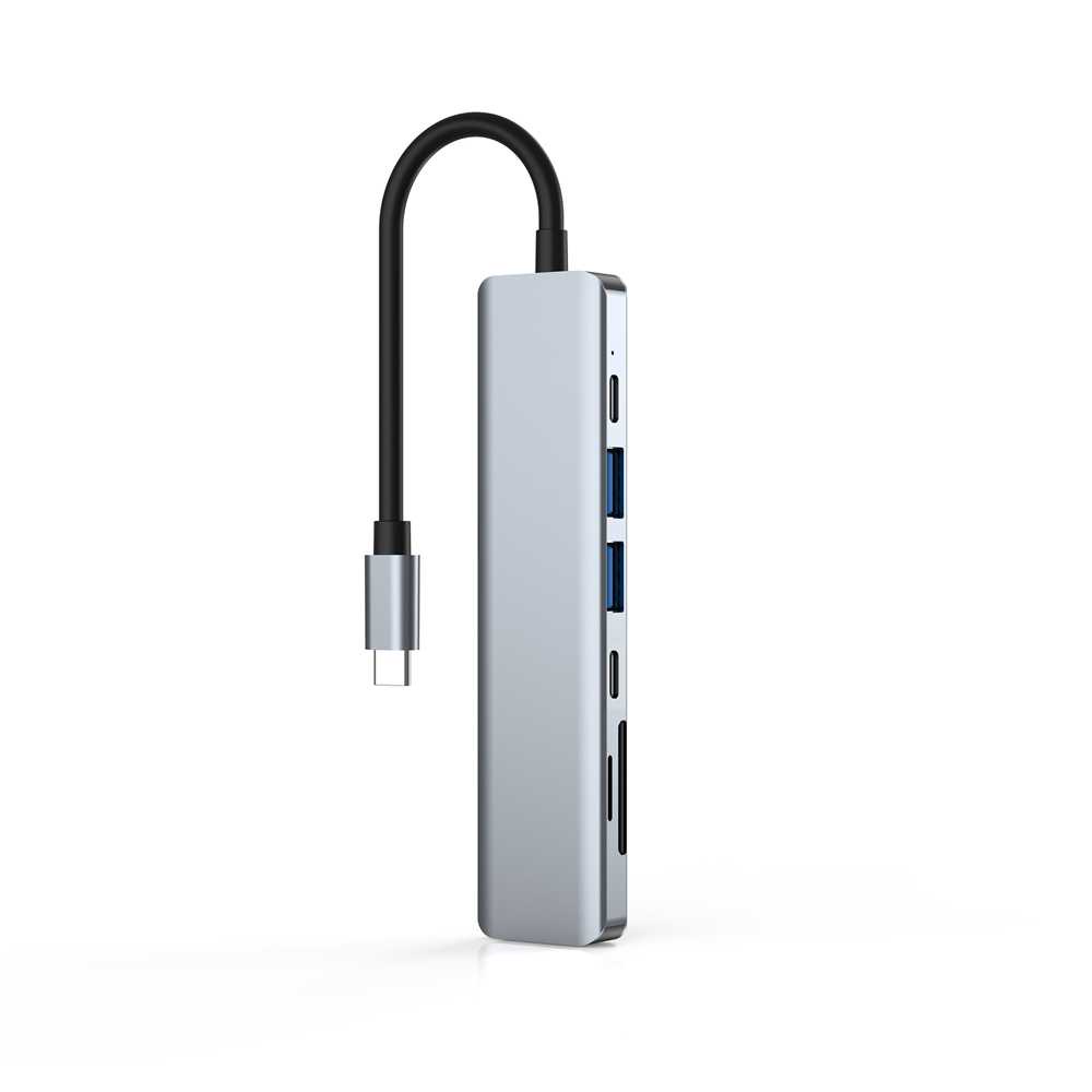 IPHub USB Type C Hub Adapter HDMI + USB 3.0 + USB Type C - YG-2121 ( Al-Yusi )