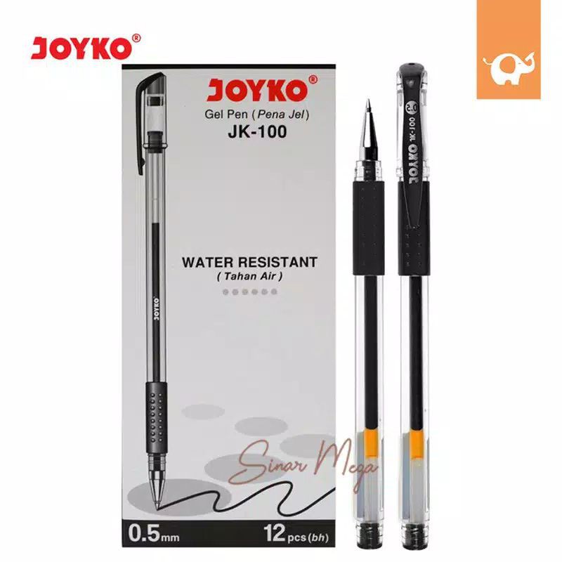 

Joyko Pulpen Gel Pen JK-100 Black 0.5mm Murah