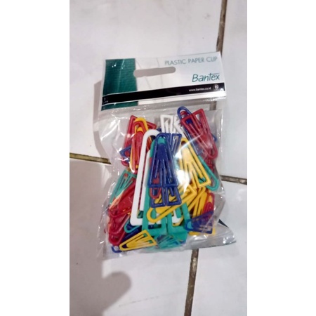 

Bantex plastic colour paper clip, isi per pak 80 pcs klip