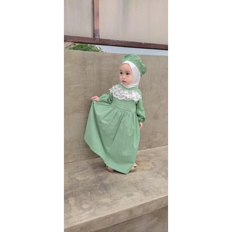 Plazababyku MX QINARA GAMIS ANAK BAYI PEREMPUAN LONG DRESS ANAK PEREMPUAN