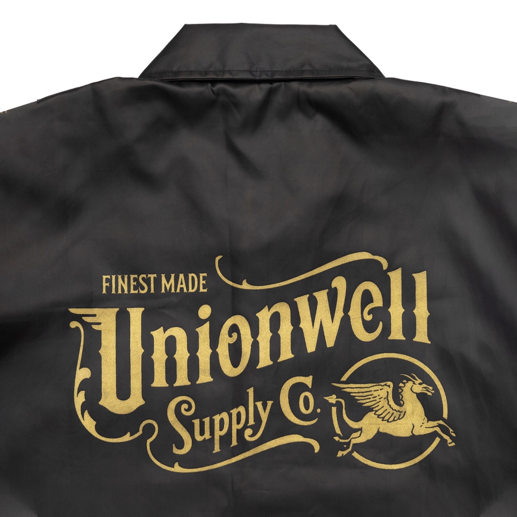 Unionwell Windbraker Jacket Gold Stamp Black