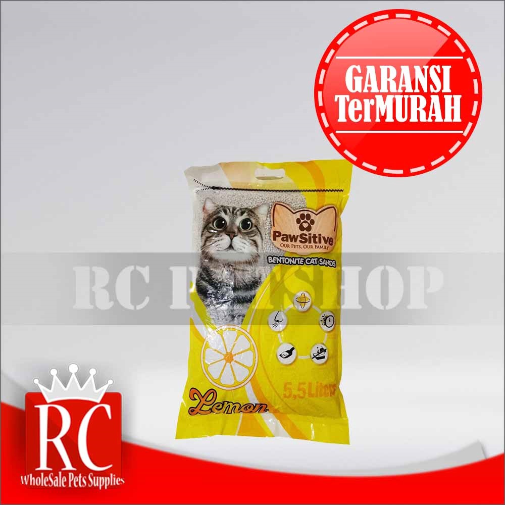 [GOSEND] Pasir Kucing Gumpal Wangi Pawsitive 5.5 Litter Non Cub n Kit Clumping