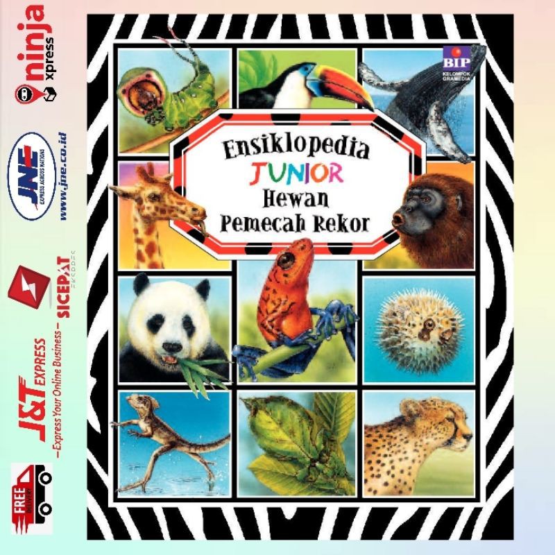 Ensiklopedia Junior : Hewan Pemecah Rekor Buku Ensiklopedia anak Gramedia
