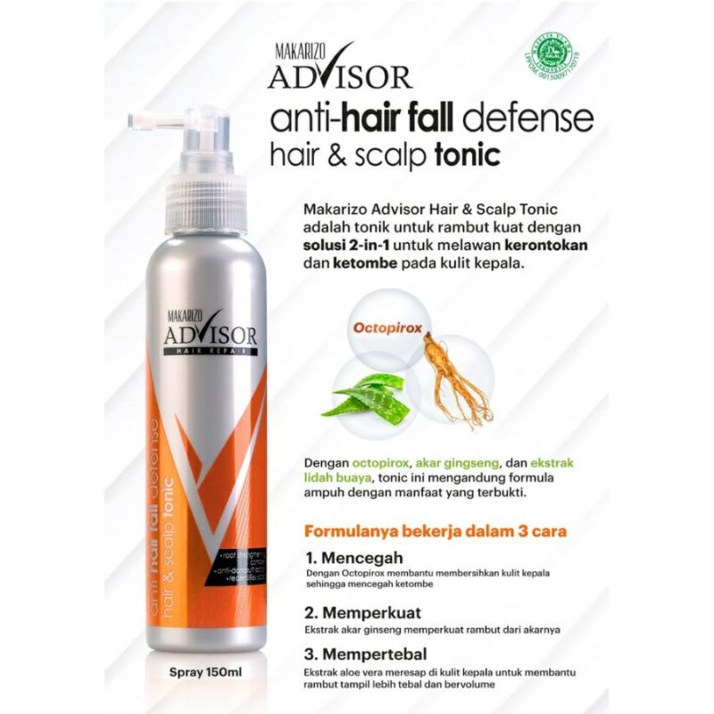 MAKARIZO HAIR SCLAP TONIC ADVISOR