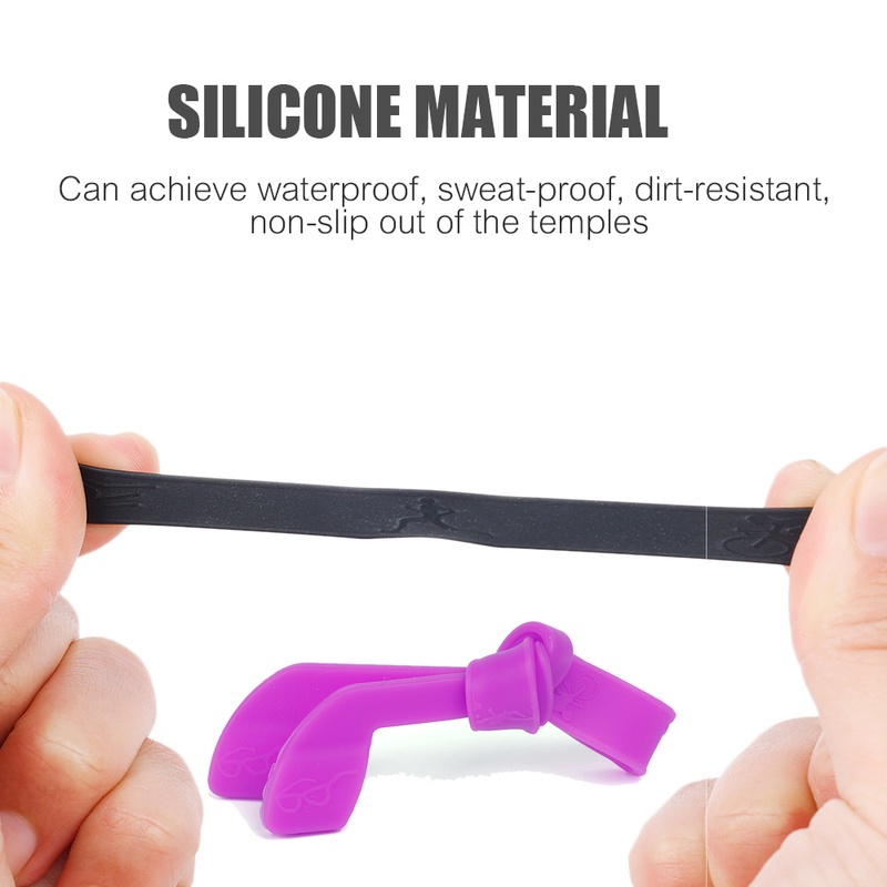 Tali Lanyard Kacamata Bahan Silikon Elastis Anti Hilang Untuk Pria Dan Wanita