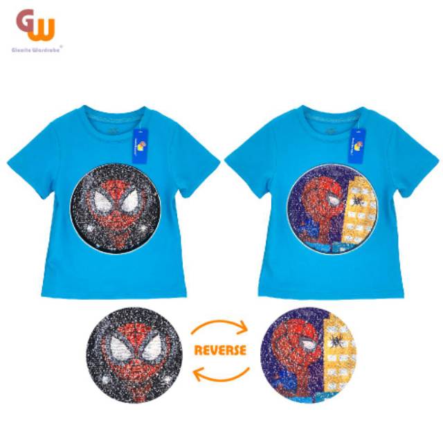 Spiderman flip sequin blue gleoite wardrobe | DUO KRUCILS