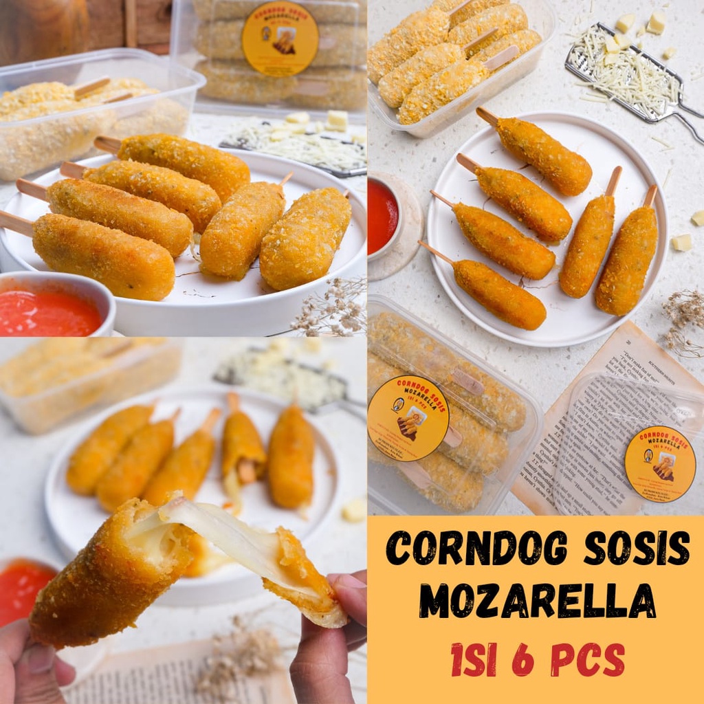 

Corndog mozzarella 1 Pack isi 6 pcs