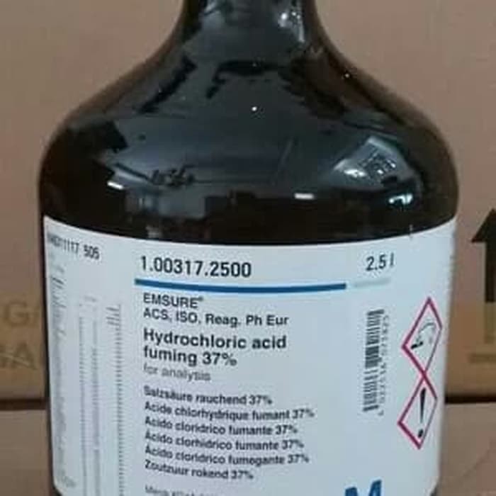 Asam Klorida 37%/1.00317.2500 MERCK / 2500mL | Shopee Indonesia