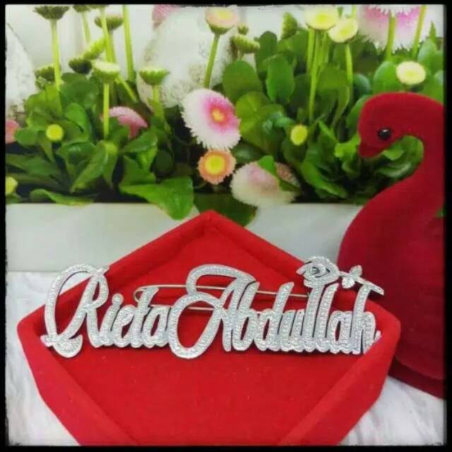 BROS NAMA LAPIS EMAS EKSAN BUNGA MAWAR GRAFIR / NAMA DADA / GROSIR BROS