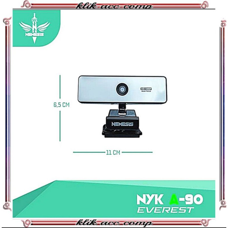 Webcam pc camera NYK A90 ORIGINAL 1080p / camera webcam CPU/PC/Laptop NYK nemesis A90