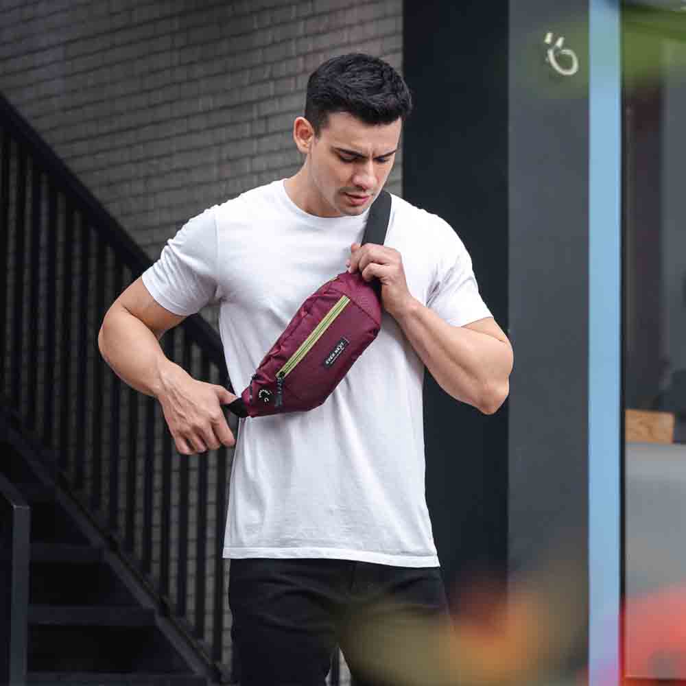 Waist Bag Pria Tas Selempang Tas Pinggang Pria Denzel Termurah Dan Terbaik