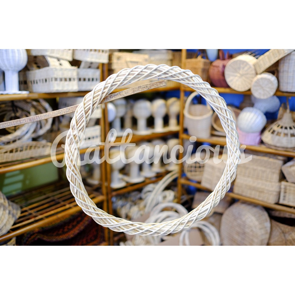 Ring Rotan Spiral Diameter 50cm