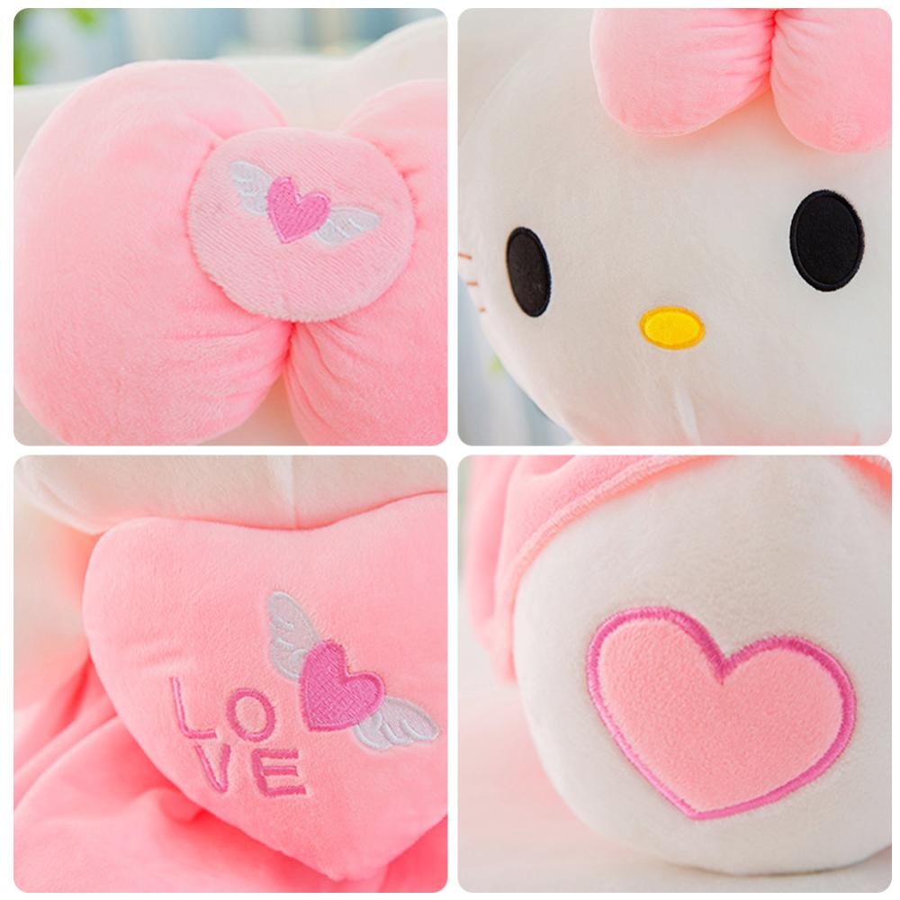 Timekey Mainan Boneka Stuffed Plush Kartun Hello Kitty 25cm Untuk Hadiah Ulang Tahun Anak N9Y8