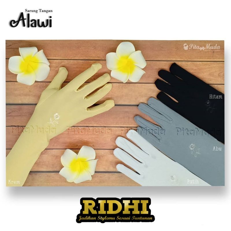 Sarung Tangan Manset Wanita Muslimah Syari Dewasa Allawi Galeri Ridhi