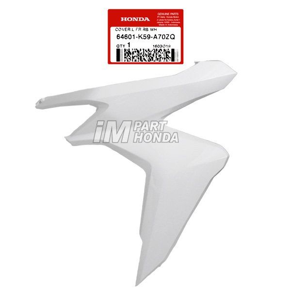 Cover Sayap Kiri Vario 125 150 LED 2018 Putih Tulang 64601-K59-A70ZQ