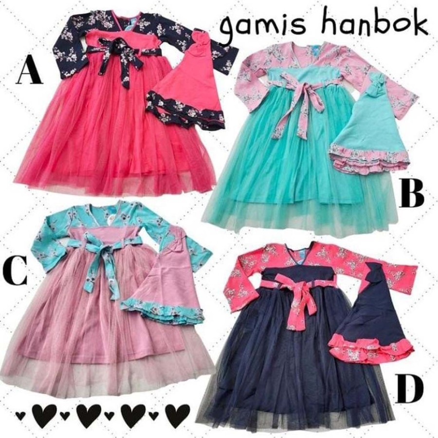 Gamis Anak Bayi Perempuan Baju Muslim Anak Perempuan Hanbok.