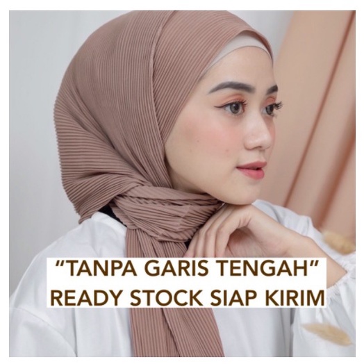 PASHMINA PLISKET LIDI FULL PREMIUM TANPA GARIS TENGAH