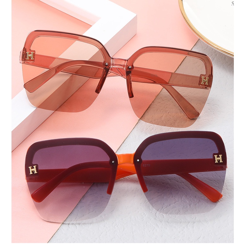 2021 Kacamata Hitam Bentuk Kotak Untuk Pria / Wanita