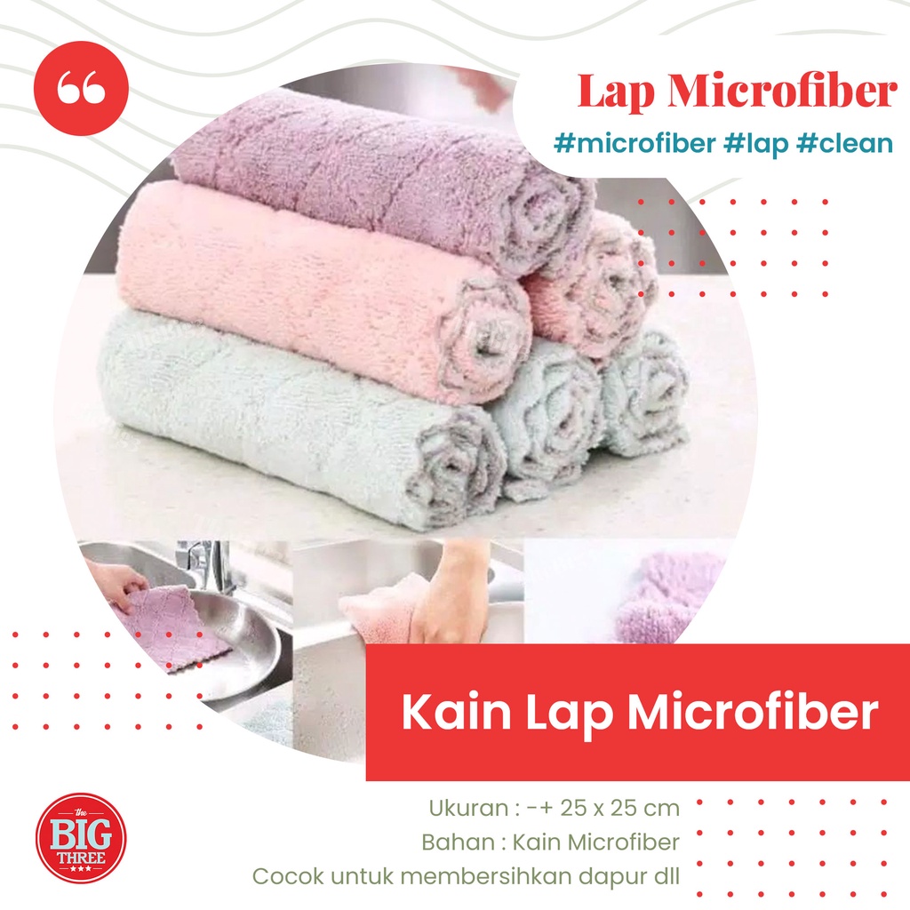 Kain Microfiber - Serbet Lap Dapur Mikrofiber Serba guna TBT