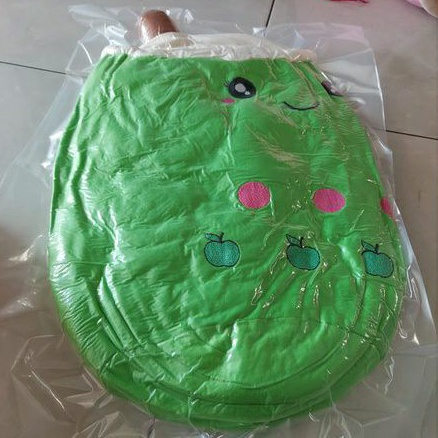 BONEKA/ BANTAL BOBA JUMBO KAIN VELBOA MOTIF BORDIR (BUKAN SABLON)