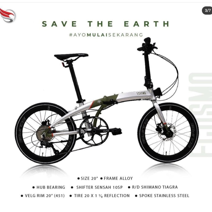 Sepeda Lipat 20 Inch Element ECosmo Sophia Latjuba Edition