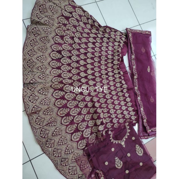 Lehenga Lengha Baju Pengantin Pernikahan Wedding Bollywood Jodha Akbar Adat Padang Bugis Mataram Baj