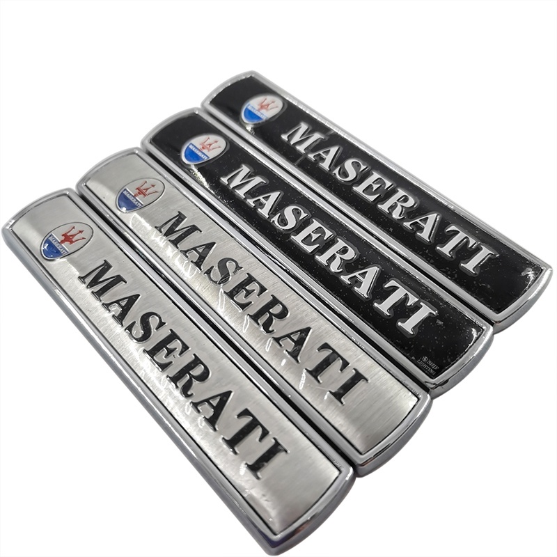 2pcs Stiker Emblem Logo MASERATI Bahan Metal Untuk Mobil MASERATI