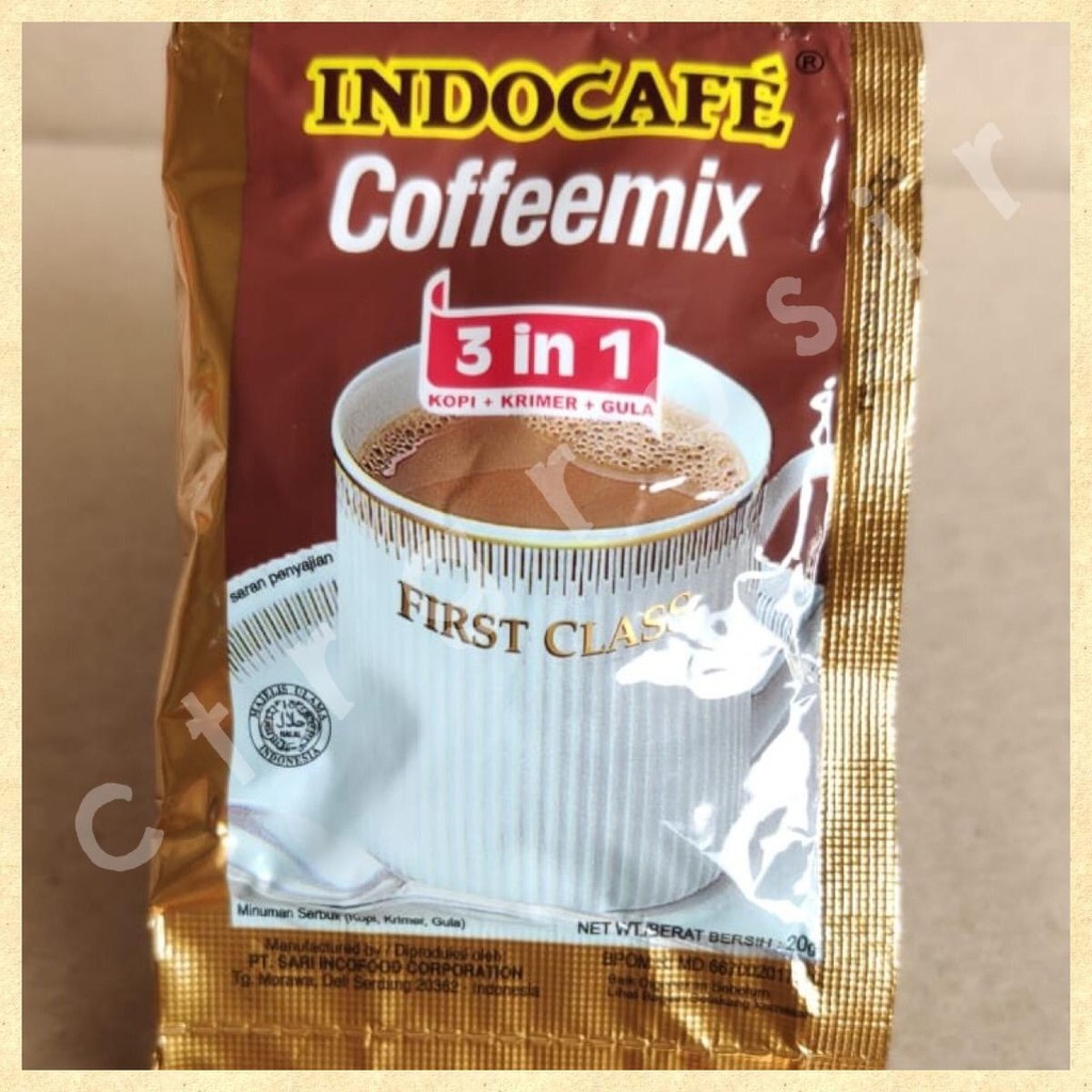 

INDOCOFFEE COFFEEMIX 3IN1 First Class 20Gram isi 10 pcs