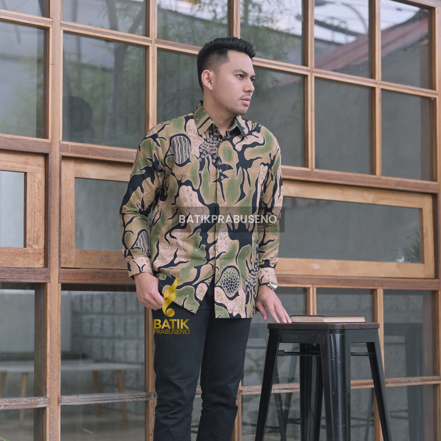 BALARAMA KEMEJA BATIK PRIA LENGAN PANJANG KAIN ATASAN COUPLE BAJU COWO COWOK JUMBO MODERN PREMIUM RE