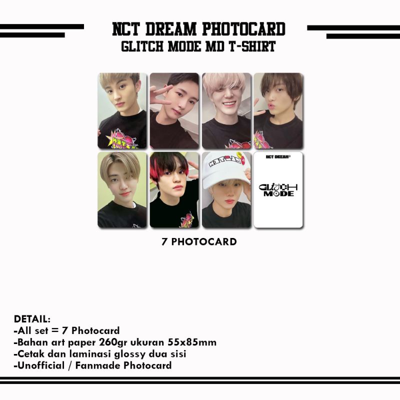 NCT DREAM GLITCH MODE MD T-SHIRT PHOTOCARD